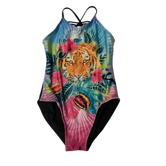 Tiger graphic Swimsuit - Picture 1 of 6